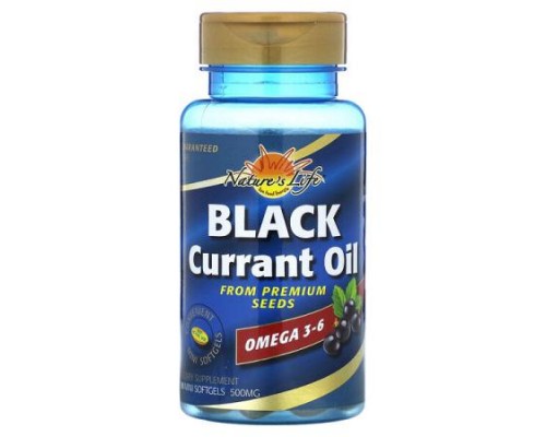 Nature's Life, Black Currant Oil, 500 mg, 90 Mini Softgels
