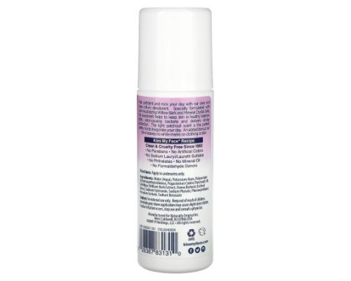 Kiss My Face, Liquid Rock Roll-On Deodorant, Patchouli, 3 fl oz (88 ml) Kiss My Face, Liquid Rock Roll-On Deodorant, Patchouli, 3 fl oz (88 ml)