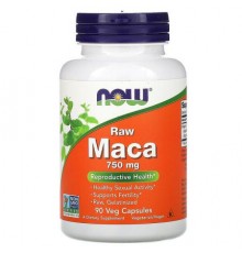 NOW Foods, Raw Maca, 750 mg, 90 Veg Capsules