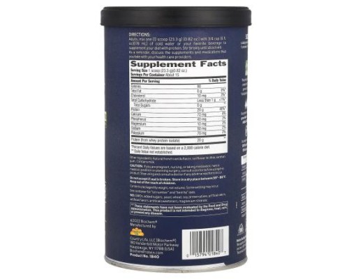 Biochem, 100% Whey Isolate Protein, Natural, 12.3 oz (350 g)