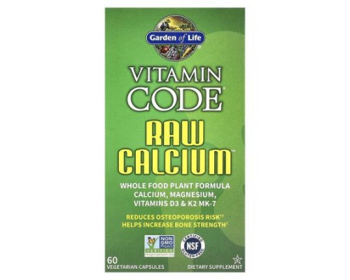 Garden of Life, Vitamin Code®, RAW Calcium™, 60 Vegetarian Capsules