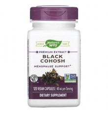 Nature's Way, Black Cohosh, Premium Extract, 40 mg, 120 Vegan Capsules