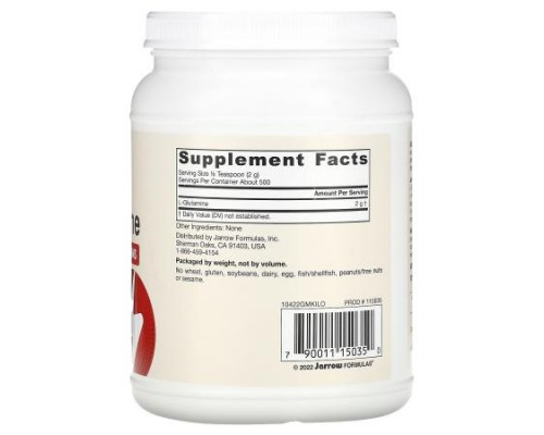 Jarrow Formulas, L-Glutamine, 35.3 oz (1000 g)