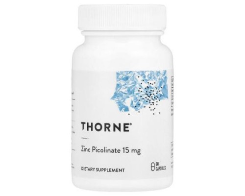 Thorne, Zinc Picolinate, 15 mg, 60 Capsules Thorne, Zinc Picolinate, 15 mg, 60 Capsules