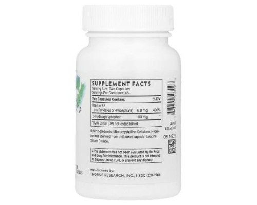 Thorne, 5-Hydroxytryptophan, 90 Capsules