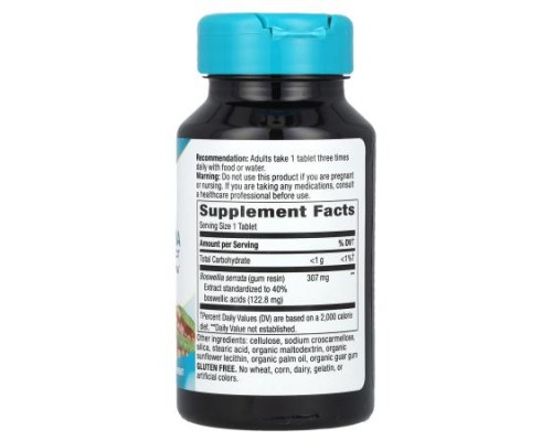 Nature's Way, Boswellia, Premium Extract, 307 mg, 60 Tablets