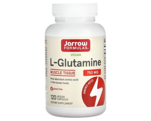 Jarrow Formulas, L-Glutamine, 750 mg, 120 Veggie Capsules