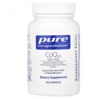 Pure Encapsulations, CoQ10, 120 mg, 120 Capsules