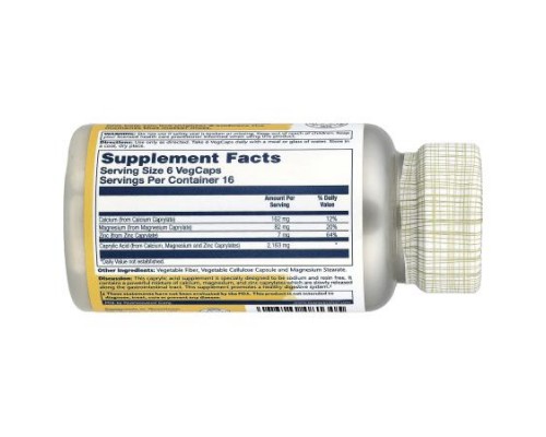 Solaray, Capryl™, 100 VegCaps