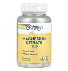 Solaray, Magnesium Citrate, 90 Capsules (133 mg per Capsule)