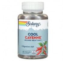 Solaray, Cool Cayenne, 180 VegCaps (300 mg per VegCap)