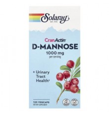 Solaray, CranActin® D-Mannose, 120 VegCaps