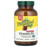 MegaFood, Vitamin D3, 2,000 IU (50 mcg), 90 Tablets