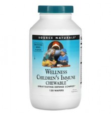 Source Naturals, Wellness Children's Immune Chewable™, Berry, 120 Wafers