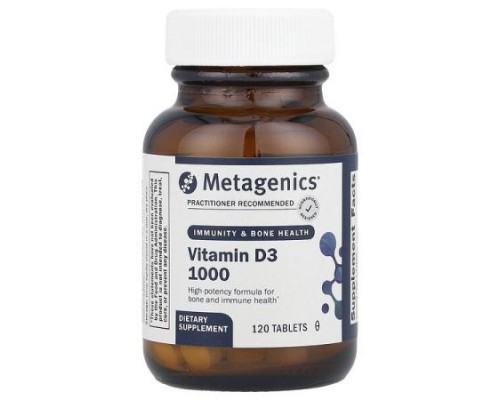 Metagenics, Vitamin D3 1000, 25 mcg (1,000 IU), 120 Tablets Metagenics, Vitamin D3 1000, 25 mcg (1,000 IU), 120 Tablets