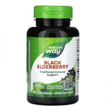 Nature's Way, Black Elderberry, 100 Vegan Capsules (575 mg per Capsule)