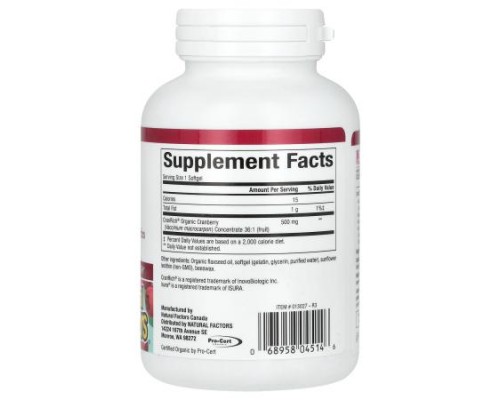 Natural Factors, CranRich, Super Strength, 500 mg, 90 Softgels