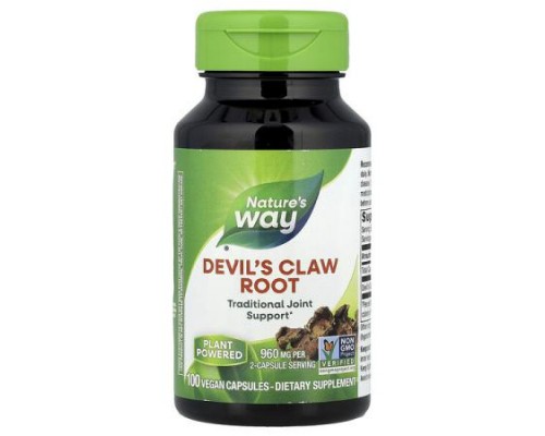 Nature's Way, Devil's Claw Root, 100 Vegan Capsules (480 mg per Capsule) Nature's Way, Devil's Claw Root, 100 Vegan Capsules (480 mg per Capsule)