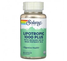 Solaray, Lipotropic 1000 Plus, 100 Capsules