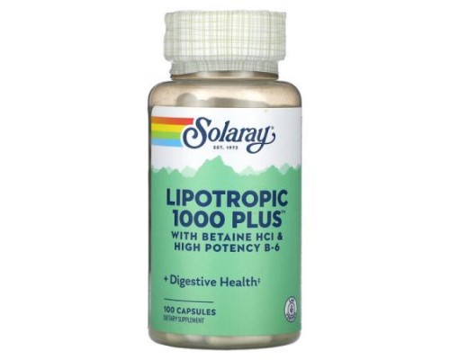 Solaray, Lipotropic 1000 Plus, 100 Capsules