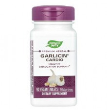 Nature's Way, Garlicin Cardio, 350 mg, 90 Vegan Tablets