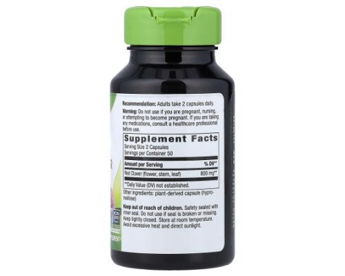 Nature's Way, Red Clover Blossom/Herb, 100 Vegan Capsules (400 mg per Capsule)