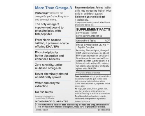 Terry Naturally, Vectomega, 60 Tablets