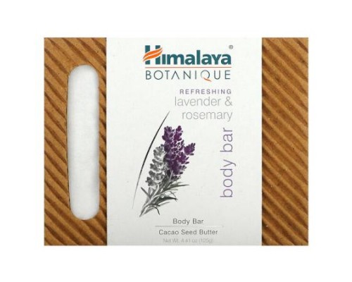 Himalaya, Botanique, Refreshing Lavender & Rosemary Body Bar, 4.41 oz (125 g) Himalaya, Botanique, Refreshing Lavender & Rosemary Body Bar, 4.41 oz (125 g)