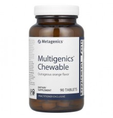 Metagenics, Multigenics® Chewable, Orange, 90 Tablets