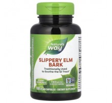 Nature's Way, Slippery Elm Bark, 100 Vegan Capsules (400 mg per Capsule)