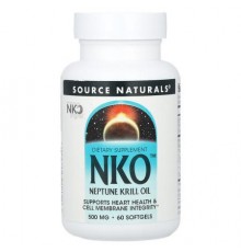 Source Naturals, NKO™, Neptune Krill Oil, 500 mg, 60 Softgels