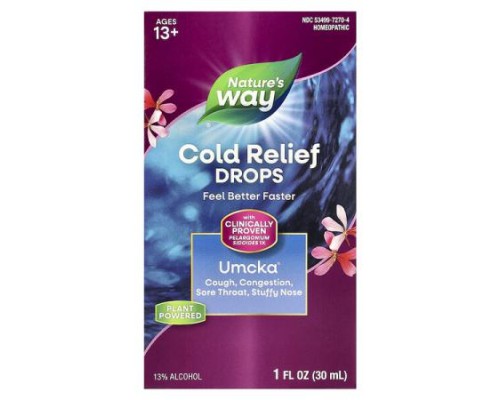 Nature's Way, Umcka®, Cold Relief Drops, Ages 13+, 1 fl oz (30 ml)