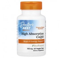 Doctor's Best, High Absorption CoQ10 , 100 mg, 60 Veggie Caps