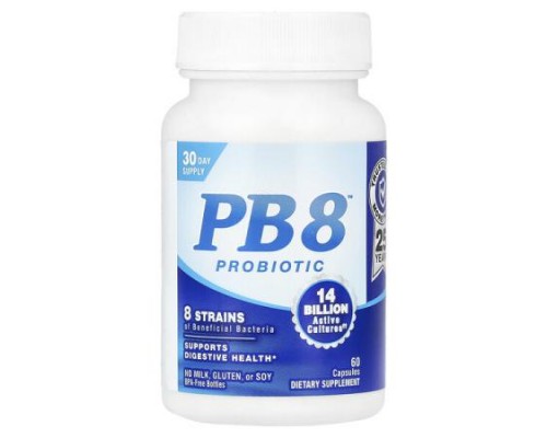 Nutrition Now, PB 8™, Probiotic, 14 Billion, 60 Capsules Nutrition Now, PB 8™, Probiotic, 14 Billion, 60 Capsules