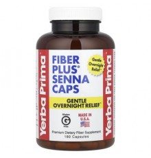 Yerba Prima, Fiber Plus® Senna Caps, 180 Capsules