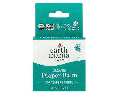 Earth Mama, Baby, Organic Diaper Balm, 2 fl oz (60 ml) Earth Mama, Baby, Organic Diaper Balm, 2 fl oz (60 ml)