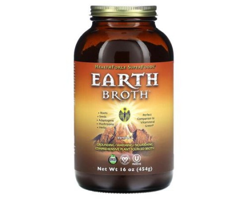 HealthForce Superfoods, Earth Broth, Version 5, 16 oz (454 g) HealthForce Superfoods, Earth Broth, Version 5, 16 oz (454 g)