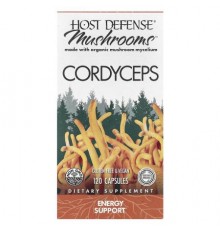 Host Defense, Mushrooms™, Cordyceps, 120 Capsules (0.5 g per Capsule)