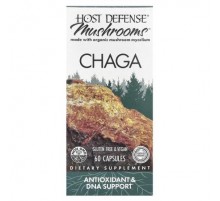 Host Defense, Mushrooms™, Chaga, 60 Capsules (0.5 g per Capsule)