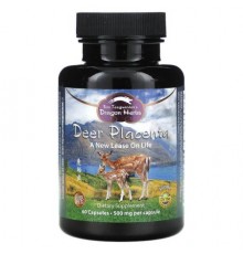 Dragon Herbs, Deer Placenta, 500 mg, 60 Capsules
