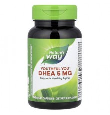 Nature's Way, Youthful You™, DHEA, 5 mg, 60 Vegan Capsules