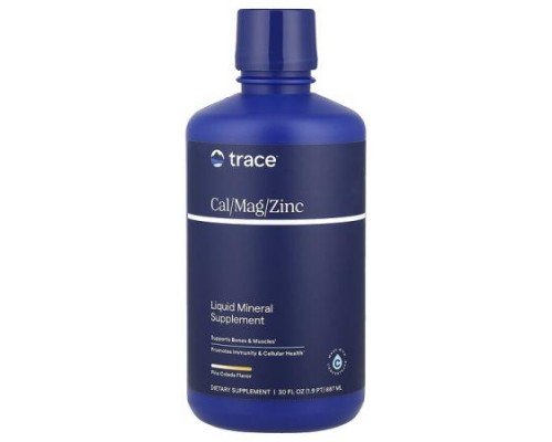 Trace, Liquid Cal/Mag/Zinc, Piña Colada, 30 fl oz (887 ml)
