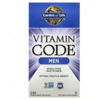 Garden of Life, Vitamin Code®, Whole Food Multivitamin For Men, 240 Vegetarian Capsules