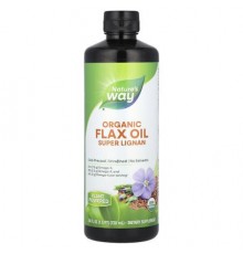 Nature's Way, Organic Flax Oil, Super Lignan, 24 fl oz (720 ml)