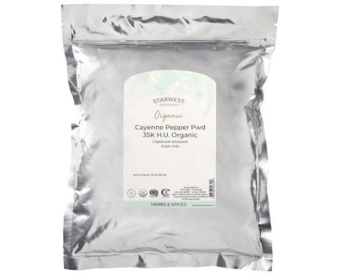 Starwest Botanicals, Organic Cayenne Pepper Powder 35K H.U., 1 lb (453.6 g) Starwest Botanicals, Organic Cayenne Pepper Powder 35K H.U., 1 lb (453.6 g)