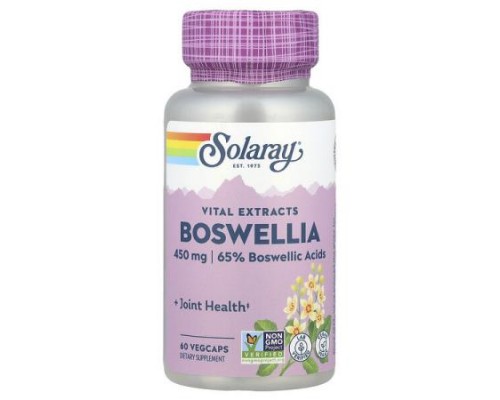 Solaray, Vital Extracts, Boswellia, 450 mg, 60 VegCaps