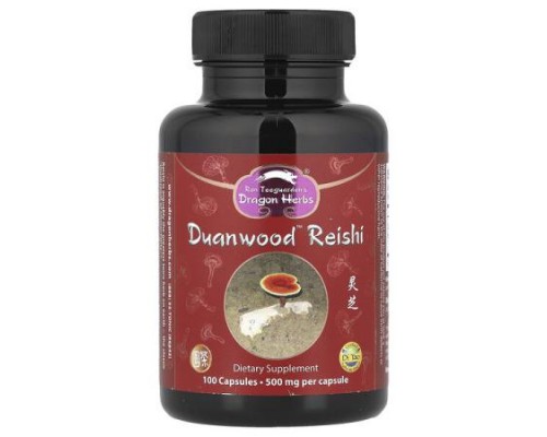 Dragon Herbs, Duanwood™ Reishi, 500 mg, 100 Capsules Dragon Herbs, Duanwood™ Reishi, 500 mg, 100 Capsules