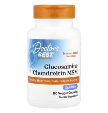 Doctor's Best, Glucosamine Chondroitin MSM, 120 Veggie Capsules