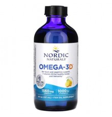 Nordic Naturals, Omega-3D, Lemon, 8 fl oz (237 ml)
