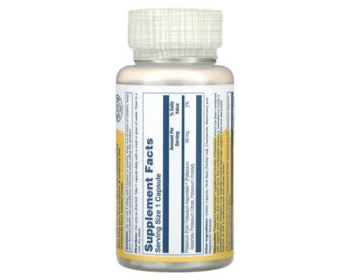 Solaray, Potassium Asporotate, 99 mg, 100 Capsules Solaray, Potassium Asporotate, 99 mg, 100 Capsules